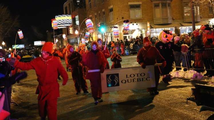 Upper Town Night Parade Carnaval de Québec