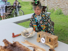 Storytelling with Elder Garry Sault at the Indigenous Arts Festival. mosaicedition_ea