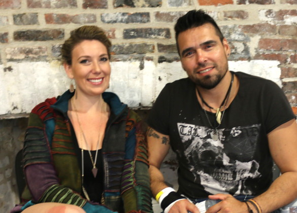 Jaaji and Chelsey June carried their positive message to the Indigenous Arts Festival in Toronto as they share their personal experiences with the audience through their music . mosaicedition/ea