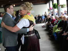 MP Chris Bittle dances Polka at the Slovenian Lipa Park Open House 2017