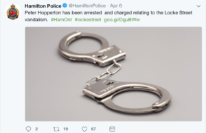 Hamilton Police - twitter screen shot