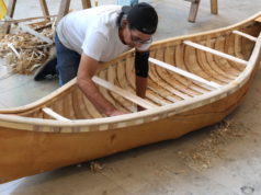 Chuck Commanda builds the Birch Bark Canoe – Indigenous symbol of reconciliation.