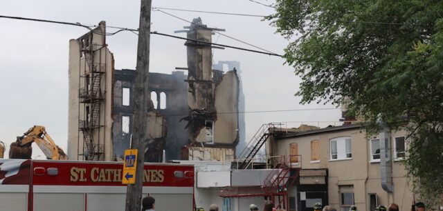 Welland House Hotel - destroyed by fire