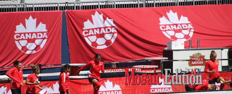 Canada Soccer’s Women’s National Team photographed during a workout session of the team at the BMO field, May 17, 2019. Photo Mosaic Edition Edward Akinwunmi.