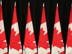 Canadian Flag - File Photo Media Conference - Photo Mosaic Edition Edward Akinwunmi