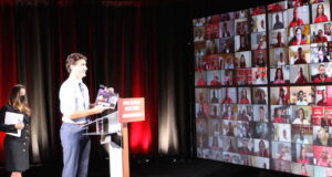 Justin Trudeau presents plan for Canada – Forward for Everyone Photo Mosaic Edition Edward Akinwunmi