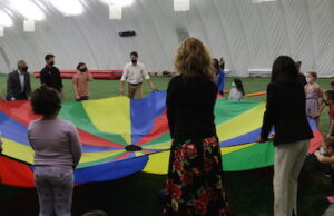 Justin Trudeau was in Hamilton this morning, a day after the national English debate for Election 21. Trudeau started his event at the Soccer World playing with kids. Photo Mosaic Edition Edward Akinwunmi