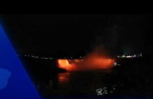 Niagara Falls Illumination – orange – September 30 2021