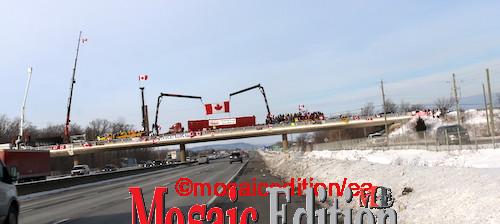 Convoy 2022 Truckers – Lincoln - Overpass – QEW 