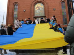 Rally in support of Ukraine - St. George’s Ukrainian Greek Orthodox Church, Facer St., St. Catharines. Photo Mosaic Edition Edward Akinwunmi