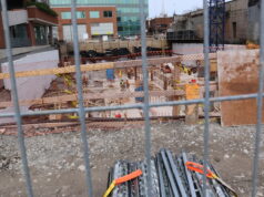 A construction site on Carlisle Street St. Catharines - May 5 2022