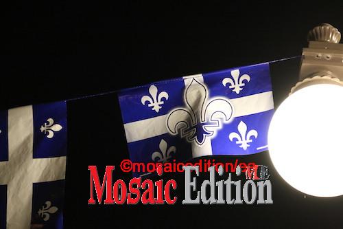 The Quebec flag is proudly displayed –Photo Mosaic Edition Edward Akinwunmi