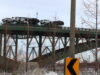 A truck is pictured on the Peace Bridge Fort Erie heading to Canada-USA border - File Photo Mosaic Edition Edward Akinwunmi