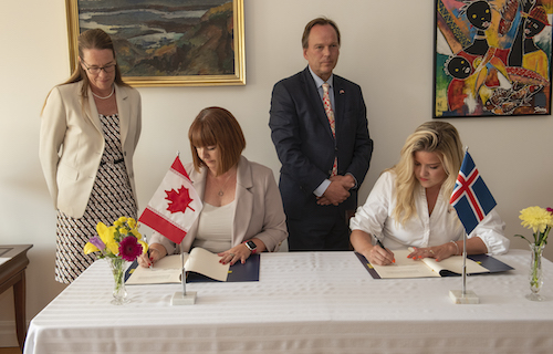 Canada and Iceland sign new Youth Mobility Agreement