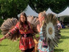 Pow Wow International Wendake 2024 Dancers at the Pow Wow International Wendake 2024 Photo Mosaic Edition Edward Akinwunmi